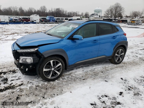 2018 Hyundai Kona Ultimate with VIN KM8K5CA55JU102809, listed as a Copart auction lot 44889365 with 55,106 mi miles and Salvage Title. Bid and sale history available at carsss.com. Image 1.