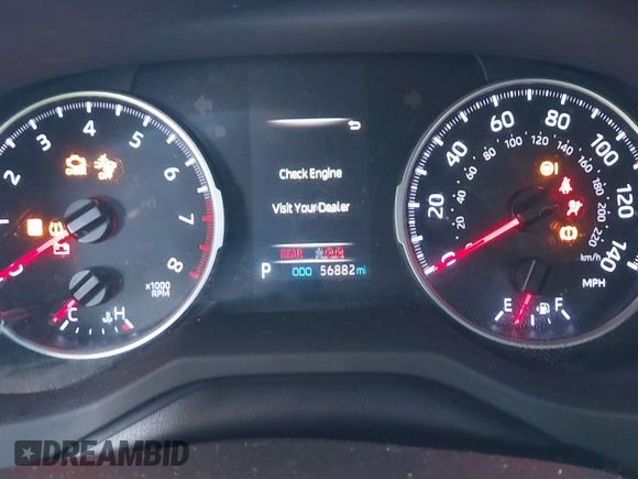 2019 Toyota RAV4 LE with VIN JTMH1RFV4KD037099, listed as a IAAI auction lot 41719515 with 56,882 mi miles. Bid and sale history available at carsss.com. Image 7.
