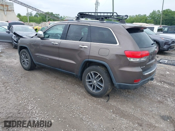 2017 Jeep Grand Cherokee Limited with VIN 1C4RJFBG4HC920046, listed as a IAAI auction lot 42383165 with 119,544 mi miles and . Bid and sale history available at DreamBid. Image 3.