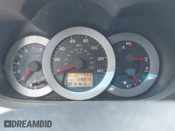 2008 Toyota RAV4 with VIN JTMZD33V486055063, listed as a IAAI auction lot 41750669 with 128,075 mi miles. Bid and sale history available at carsss.com. Image 7.