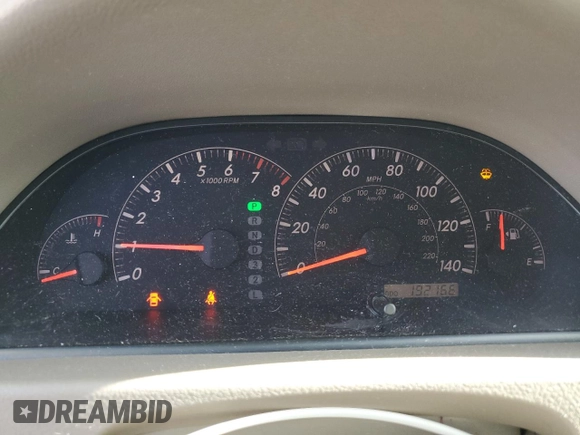 2005 Toyota Camry LE with VIN 4T1BF30K15U102011, listed as a Copart auction lot 54209895 with 192,166 mi miles and Salvage Title. Bid and sale history available at DreamBid. Image 9.