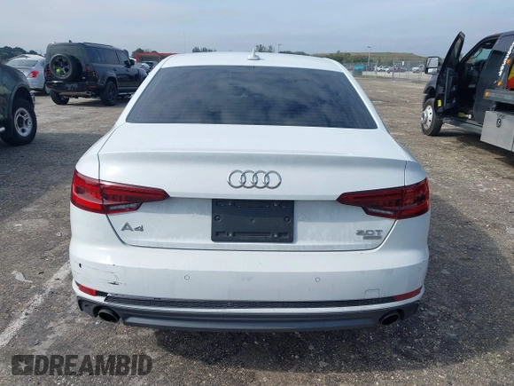 2018 Audi A4 Premium Plus with VIN WAULMAF48JA090847, listed as a IAAI auction lot 41389591 with 74,551 mi miles. Bid and sale history available at carsss.com. Image 16.