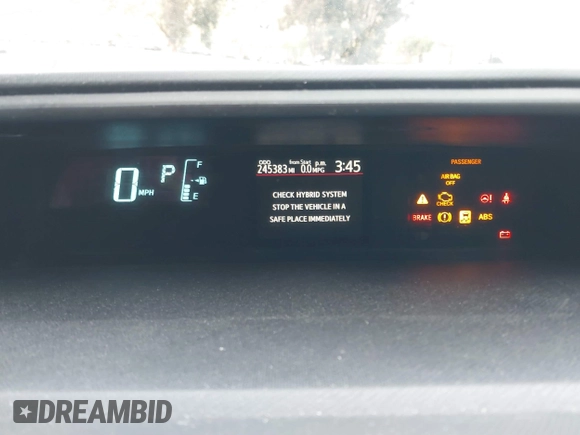 2014 Toyota Prius One with VIN JTDKDTB33E1067408, listed as a IAAI auction lot 41573895 with 245,383 mi miles and . Bid and sale history available at DreamBid. Image 7.