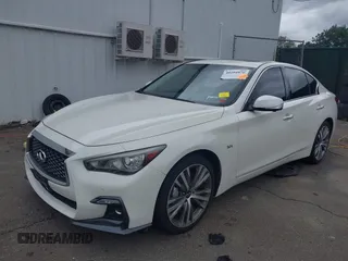 2019 Infiniti Q50 3.0t LUXE with VIN JN1EV7AR7KM590502, listed as a IAAI auction lot 40204876 with 42,788 mi miles. Bid and sale history available at carsss.com. Image 2.
