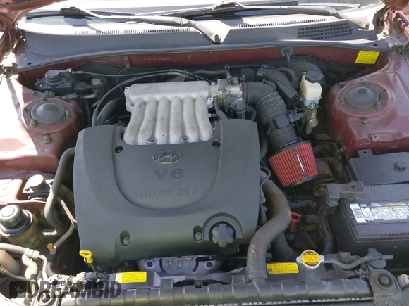 2003 Hyundai Sonata GLS with VIN KMHWF35H23A849193, listed as a IAAI auction lot 42023187 with 58,300 mi miles. Bid and sale history available at carsss.com. Image 10.