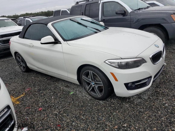2017 BMW 2 Series 230i with VIN WBA2K9C32H7A26373, listed as a Copart auction lot 74470764 with 0 mi miles and Salvage Title. Bid and sale history available at carsss.com. Image 4.