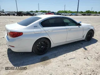 2019 BMW 5 Series 530e with VIN WBAJA9C50KB253692, listed as a Copart auction lot 52568095 with 61,023 mi miles and Salvage title. Bid and sale history available at DreamBid. Image 3.