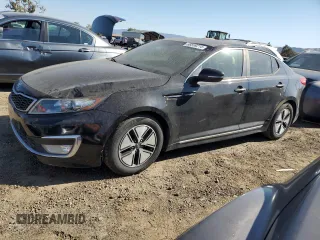 2013 Kia Optima Hybrid LX with VIN KNAGM4AD9D5038750, listed as a Copart auction lot 66559214 with 105,928 mi miles. Bid and sale history available at carsss.com. Image 1.