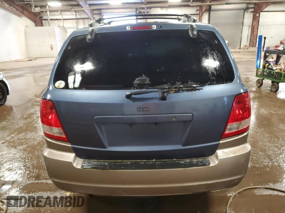 2004 Kia Sorento LX with VIN KNDJC733145246316, listed as a Copart auction lot 88092335 with 0 mi miles and Clean Title. Bid and sale history available at carsss.com. Image 6.
