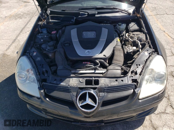 2006 Mercedes-Benz SLK 350 with VIN WDBWK56F46F086074, listed as a Copart auction lot 53111195 with 109,686 mi miles and Salvage Title. Bid and sale history available at DreamBid. Image 11.