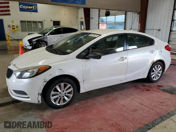 2014 Kia Forte LX with VIN KNAFX4A60E5139178, listed as a Copart auction lot 54976475 with Not Provided miles and Clean Title. Bid and sale history available at carsss.com. Image 1.