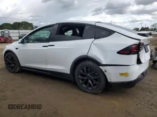 2022 Tesla Model X with VIN 7SAXCAE59NF358337, listed as a Copart auction lot 48262775 with Not Provided miles and Salvage Title. Bid and sale history available at DreamBid. Image 2.