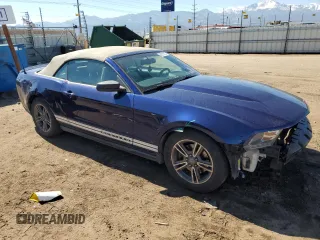 2012 Ford Mustang V6 with VIN 1ZVBP8EM5C5257187, listed as a Copart auction lot 48077825 with 122,794 mi miles and Salvage Title. Bid and sale history available at carsss.com. Image 4.