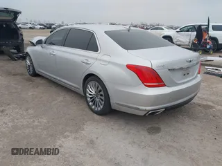 2019 Genesis G90 3.3T Premium with VIN KMTF34JA4KU058688, listed as a IAAI auction lot 41501184 with 85,530 mi miles. Bid and sale history available at carsss.com. Image 3.