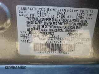 2017 Nissan Note SR with VIN 3N1CE2CP1HL359152, listed as a Copart auction lot 53819965 with 86,731 mi miles and Salvage Title. Bid and sale history available at DreamBid. Image 12.