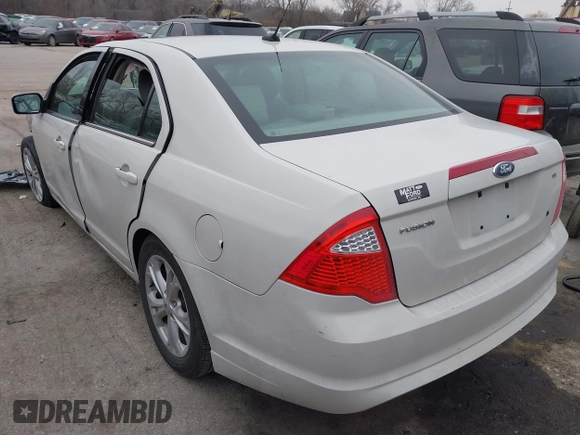 2012 Ford Fusion SE with VIN 3FAHP0HA3CR176496, listed as a IAAI auction lot 41561517 with 117,028 mi miles and . Bid and sale history available at DreamBid. Image 3.