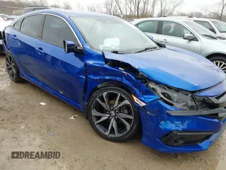 2020 Honda Civic Sedan Sport with VIN 2HGFC2F80LH520209, listed as a IAAI auction lot 42010941 with 65,719 mi miles. Bid and sale history available at carsss.com. Image 6.