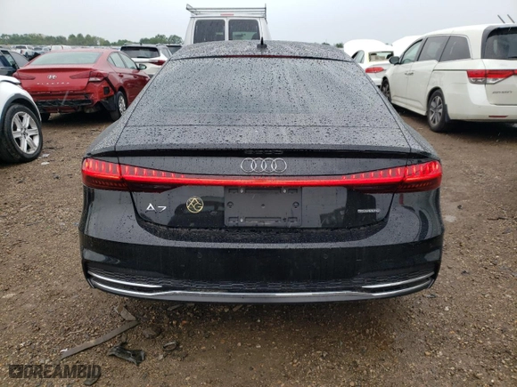 2019 Audi A7 Premium Plus with VIN WAUU2AF26KN120561, listed as a Copart auction lot 61143254 with 63,820 mi miles and Salvage Title. Bid and sale history available at carsss.com. Image 6.