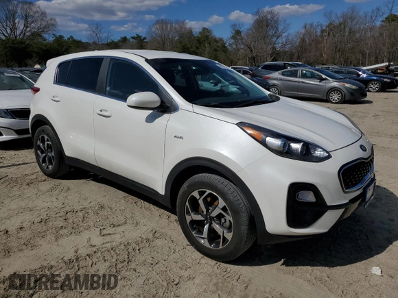 2022 Kia Sportage LX with VIN KNDPMCAC1N7022956, listed as a Copart auction lot 50293135 with 42,522 mi miles and Salvage Title. Bid and sale history available at carsss.com. Image 4.