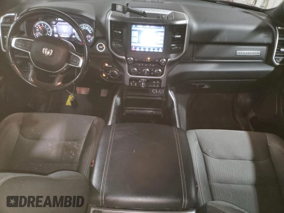 2021 Ram 1500 Big Horn with VIN 1C6SRFFTXMN804714, listed as a Copart auction lot 59614725 with 76,219 mi miles and Clean title. Bid and sale history available at DreamBid. Image 8.