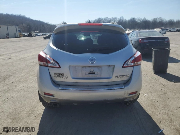 2012 Nissan Murano S with VIN JN8AZ1MU2CW121342, listed as a Copart auction lot 49348025 with 67,000 mi miles and Salvage Title. Bid and sale history available at carsss.com. Image 6.