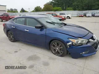 2017 Nissan Maxima S with VIN 1N4AA6AP4HC424152, listed as a Copart auction lot 56004285 with 69,854 mi miles and Salvage title. Bid and sale history available at DreamBid. Image 4.