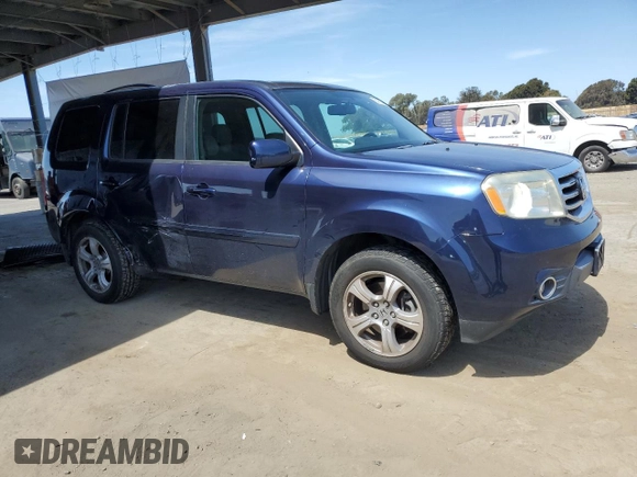 2014 Honda Pilot EX-L with VIN 5FNYF4H5XEB035856, listed as a Copart auction lot 54093365 with 91,393 mi miles and Clean Title. Bid and sale history available at carsss.com. Image 4.
