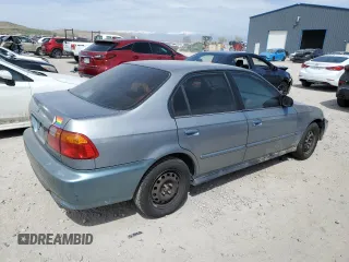 2000 Honda Civic VP with VIN 2HGEJ6612YH502054, listed as a Copart auction lot 53097445 with 171,322 mi miles and Salvage Title. Bid and sale history available at carsss.com. Image 3.