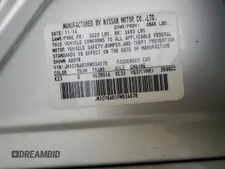 2015 Infiniti Q40 with VIN JN1CV6AR1FM524678, listed as a Copart auction lot 80853524 with 0 mi miles and Salvage Title. Bid and sale history available at carsss.com. Image 13.