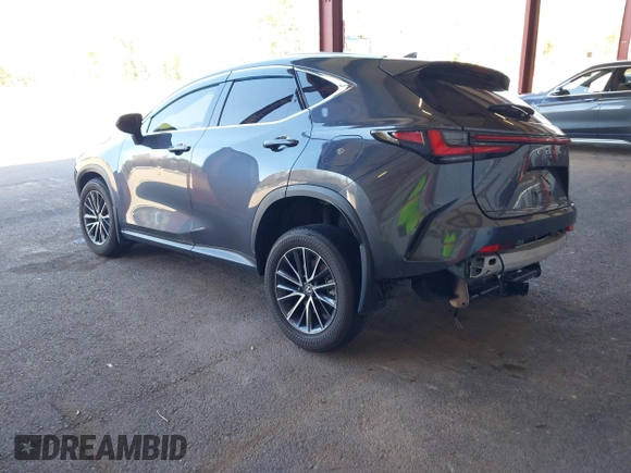 2024 Lexus NX with VIN 2T2GGCEZ6RC038902, listed as a IAAI auction lot 41902076 with 22,647 mi miles. Bid and sale history available at carsss.com. Image 3.