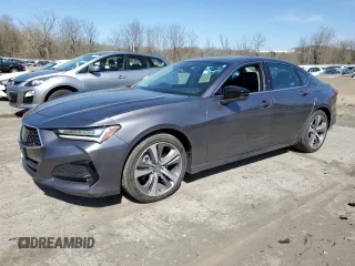 2021 Acura TLX w/Advance Package with VIN 19UUB5F66MA001711, listed as a Copart auction lot 53672155 with 12,151 mi miles and Salvage Title. Bid and sale history available at carsss.com. Image 1.