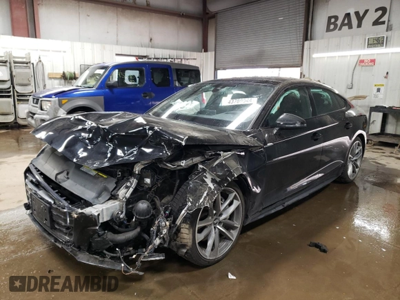 2019 Audi A5 Sportback Premium Plus with VIN WAUENCF53KA007031, listed as a Copart auction lot 43789944 with 66,169 mi miles. Bid and sale history available at carsss.com. Image 1.