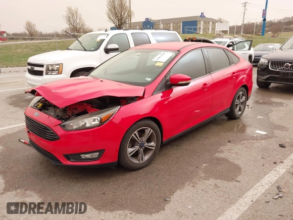 2017 Ford Focus SE with VIN 1FADP3FE8HL328221, listed as a IAAI auction lot 41813348 with 76,400 mi miles and . Bid and sale history available at carsss.com. Image 2.