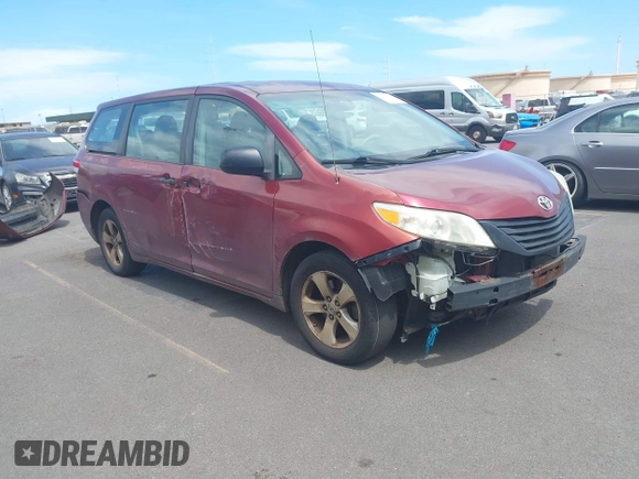 2012 Toyota Sienna с VIN 5TDZK3DC5CS195229, выставлен на аукционе IAAI как лот 42291832 с пробегом 209 120 миль миль и . История ставок и продаж доступна на DreamBid. Изображение 1.
