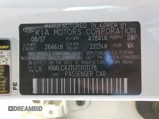 2018 Kia Cadenza Limited with VIN KNALC4J11J5101178, listed as a Copart auction lot 75895184 with 68,632 mi miles and Salvage Title. Bid and sale history available at carsss.com. Image 13.
