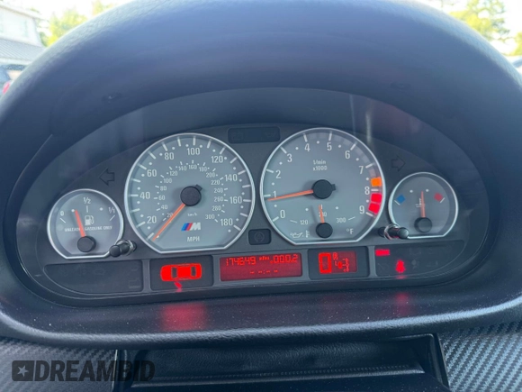 2002 BMW 3 Series M3 with VIN WBSBL93442JR16950, listed as a Copart auction lot 65476895 with 174,649 mi miles and Clean title. Bid and sale history available at DreamBid. Image 8.