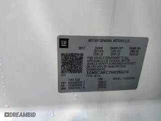 2017 Chevrolet Tahoe LS with VIN 1GNSCAKC7HR355274, listed as a Copart auction lot 85271454 with 104,897 mi miles and Salvage Title. Bid and sale history available at carsss.com. Image 13.