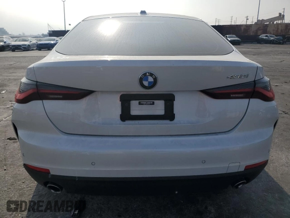 2023 BMW 4 Series 430i with VIN WBA63AV04PFP55575, listed as a Copart auction lot 83622774 with 18,167 mi miles and Salvage title. Bid and sale history available at DreamBid. Image 6.