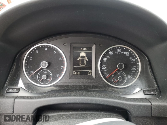 2014 Volkswagen Tiguan S z VIN WVGBV3AX5EW554500, wystawiony jako Copart lot #57016775 z przebiegiem 91 101 mil mil oraz Szkoda całkowita • Salvage title. Historia ofert i sprzedaży dostępna na DreamBid. Obrazek 9.