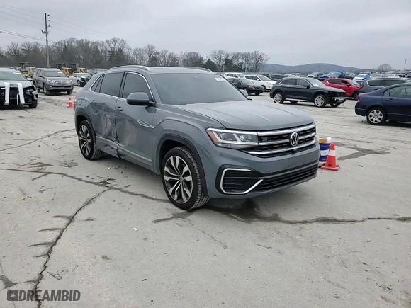 2022 Volkswagen Atlas Cross Sport 3.6L V6 SEL Premium R-Line with VIN 1V2FE2CA7NC218680, listed as a Copart auction lot 43991505 with 54,471 mi miles and Clean Title. Bid and sale history available at carsss.com. Image 11.