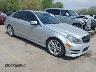 2014 Mercedes-Benz C-Class C 300 Sport with VIN WDDGF8AB9EG194995, listed as a IAAI auction lot 42051930 with 167,771 mi miles. Bid and sale history available at carsss.com. Image 1.