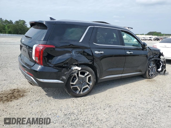 2024 Hyundai Palisade Limited z VIN KM8R5DGE0RU785025, wystawiony jako Copart lot #54611045 z przebiegiem 7 477 mil mil oraz Szkoda całkowita • Salvage title. Historia ofert i sprzedaży dostępna na DreamBid. Obrazek 3.