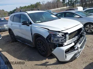 2023 Hyundai Santa Fe XRT with VIN 5NMS64AJ9PH497355, listed as a IAAI auction lot 41667596 with 67,584 mi miles. Bid and sale history available at carsss.com. Image 1.