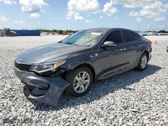2018 Kia Optima LX with VIN KNAGT4L32J5232359, listed as a Copart auction lot 51116515 with 105,745 mi miles and Salvage Title. Bid and sale history available at carsss.com. Image 1.