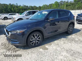 2018 Mazda CX-5 Grand Touring with VIN JM3KFADM5J1420690, listed as a Copart auction lot 56897875 with 46,483 mi miles and Salvage title. Bid and sale history available at DreamBid. Image 1.