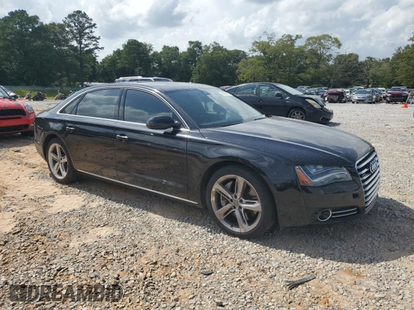 2011 Audi A8 with VIN WAURVAFD0BN026383, listed as a Copart auction lot 59854115 with 141,158 mi miles and Clean title. Bid and sale history available at DreamBid. Image 4.