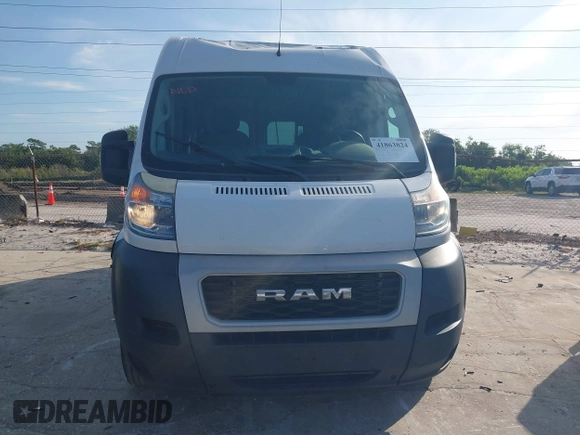 2019 Ram ProMaster Cargo with VIN 3C6TRVCG7KE502322, listed as a IAAI auction lot 41863824 with 355,881 mi miles and . Bid and sale history available at DreamBid. Image 12.