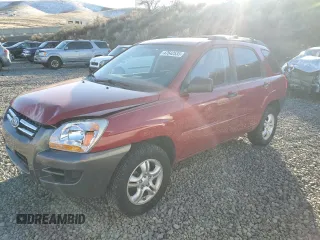 2008 Kia Sportage LX with VIN KNDJE723587507680, listed as a Copart auction lot 47642535 with 146,138 mi miles and Salvage Title. Bid and sale history available at carsss.com. Image 1.
