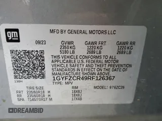2024 Cadillac XT4 FWD Premium Luxury z VIN 1GYFZCR49RF126367, wystawiony jako Copart lot #60196465 z przebiegiem 40 827 mil mil oraz Czysty tytuł • Clean title. Historia ofert i sprzedaży dostępna na DreamBid. Obrazek 13.