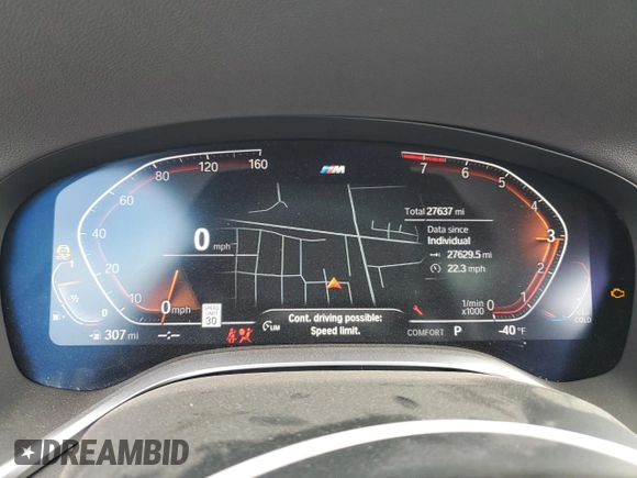 2022 BMW 7 Series 740i with VIN WBA7T2C02NCG97593, listed as a Copart auction lot 61861765 with 27,637 mi miles and Clean title. Bid and sale history available at DreamBid. Image 9.